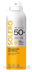 SOLERO Priehľadný opaľovací sprej SPF50+