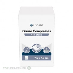LIVSANE GÁZOVÉ KOMPRESY Nesterilné