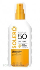 SOLERO Hydratačný opaľovací sprej SPF50+