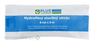 PLUS LEKÁREŇ Hydrofilný sterilný obväz