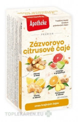 APOTHEKE PREMIER Zázvorovo citrusové čaje