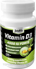 JutaVit Vitamín D3 4000 IU (100 μg) Forte Oliva