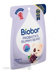 Biobor PROBIOTICS GUMMY BEARS GRAPE FLAVOR