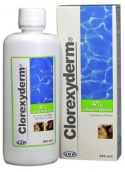 CLOREXYDERM 4 % šasmpón pre psy a mačky 250 ml