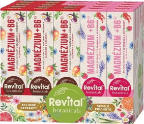 Revital Botanicals Magnézium + B6 šumivý MIX BOX