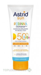 ASTRID SUN Rodinné mlieko na opaľovanie OF 50+