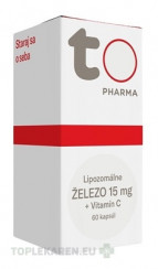TOTO Lipozomálne ŽELEZO 15 mg + Vitamín C