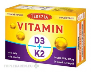 TEREZIA VITAMÍN D3 2000 IU + K2 120 μg