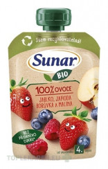 Sunar BIO Jablko Jahoda Čučoriedka Malina