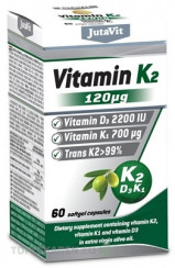 JutaVit Vitamín K2 120 µg, D3 2200 IU, K1 700 µg