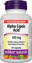 Webber Naturals Kyselina alfa-lipoová 100 mg