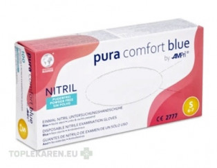 AMPri Pura Comfort Blue Nitrilové rukavice