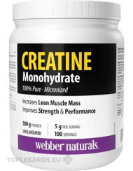 Webber Naturals Kreatín monohydrát 100% čistý