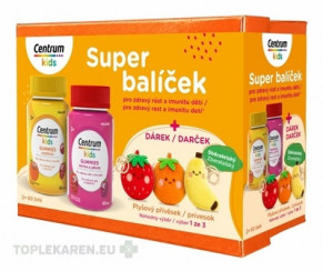 Centrum kids GUMMIES multifruit + malina a jahoda