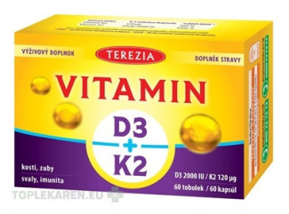 TEREZIA VITAMÍN D3 2000 IU + K2 120 μg