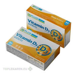 PLUS LEKÁREŇ Vitamín D3 4000 IU