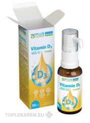 PLUS LEKÁREŇ Vitamín D3 400 IU