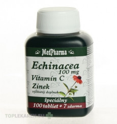 MedPharma ECHINACEA 100MG, VITAMÍN C, ZINOK