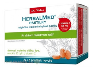 HERBALMED PASTILKY pri kašli - Dr.Weiss