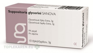 SUPPOSITORIA GLYCERINI SANOVA Extra 3g