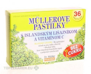 MÜLLEROVE PASTILKY S ISLAND. LIŠAJNÍKOM A VIT. C